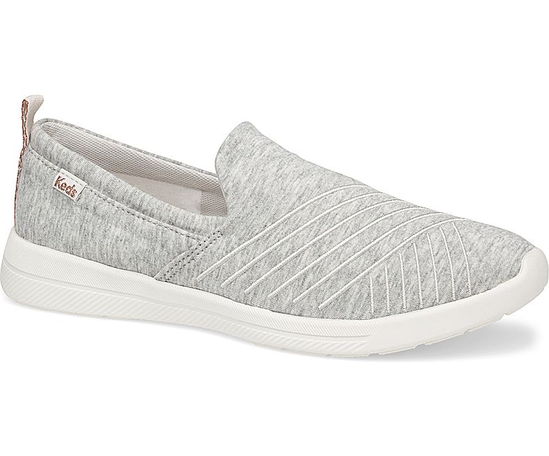 Keds Women's Studio Hart Jersey Grey Lace Up Shoes - YP2513049